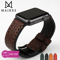 maikes high quality cow leather for apple watch band 45mm 41mm series 765se for iwatch strap 44mm 40mm bracelets watchbands