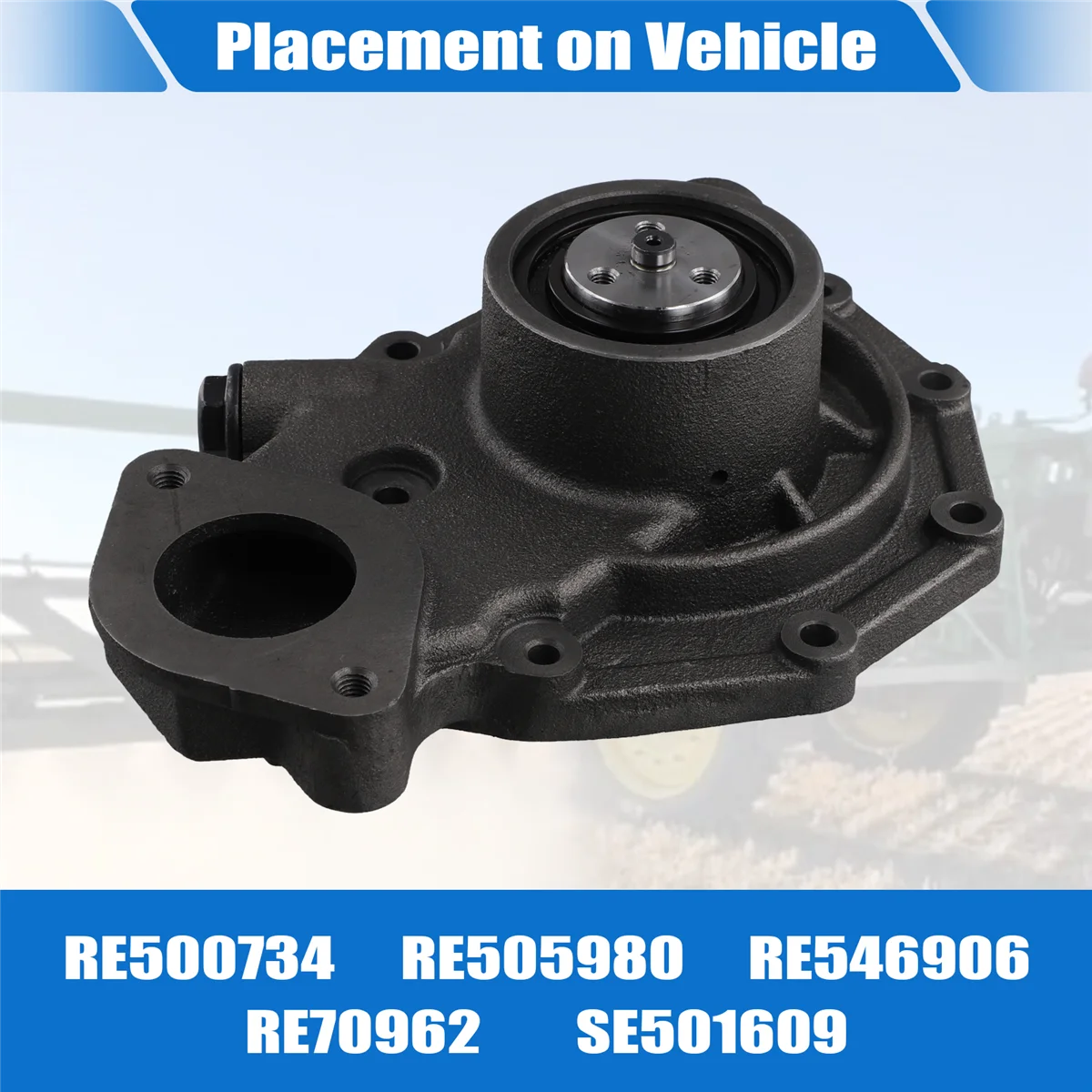 Наборы водяных насосов для John Deere 4045 6068 RE500734 RE505980 RE546906 SE501609 RE70962