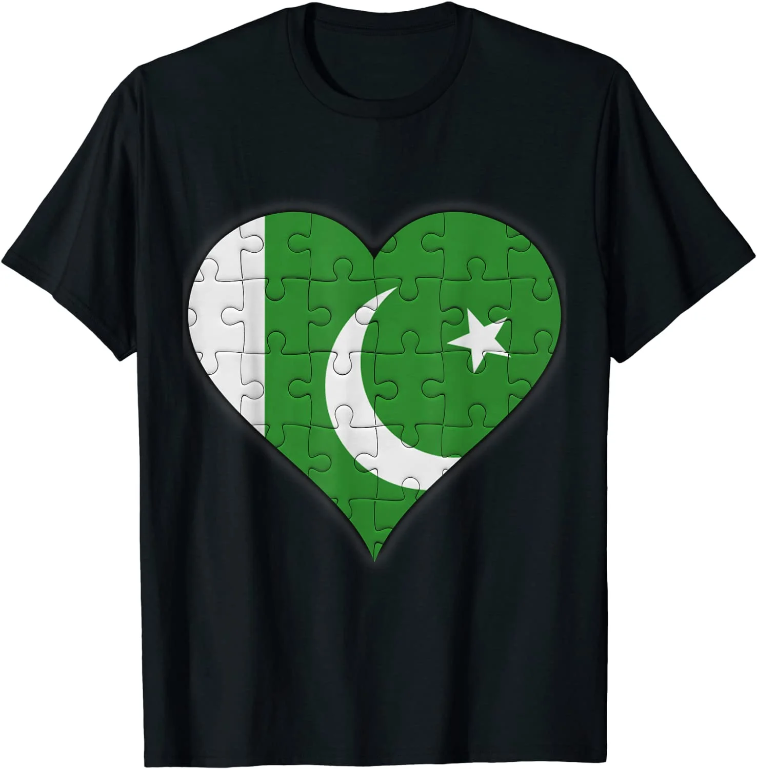 

Pakistan Pakistani Flag Heart T-Shirt