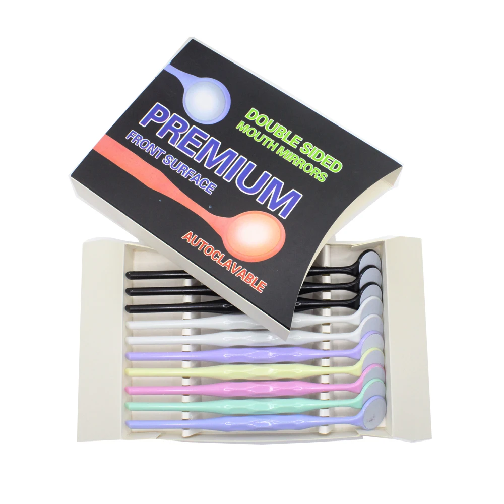 Двухсторонние стоматологические отражатели с ручкой 10 шт