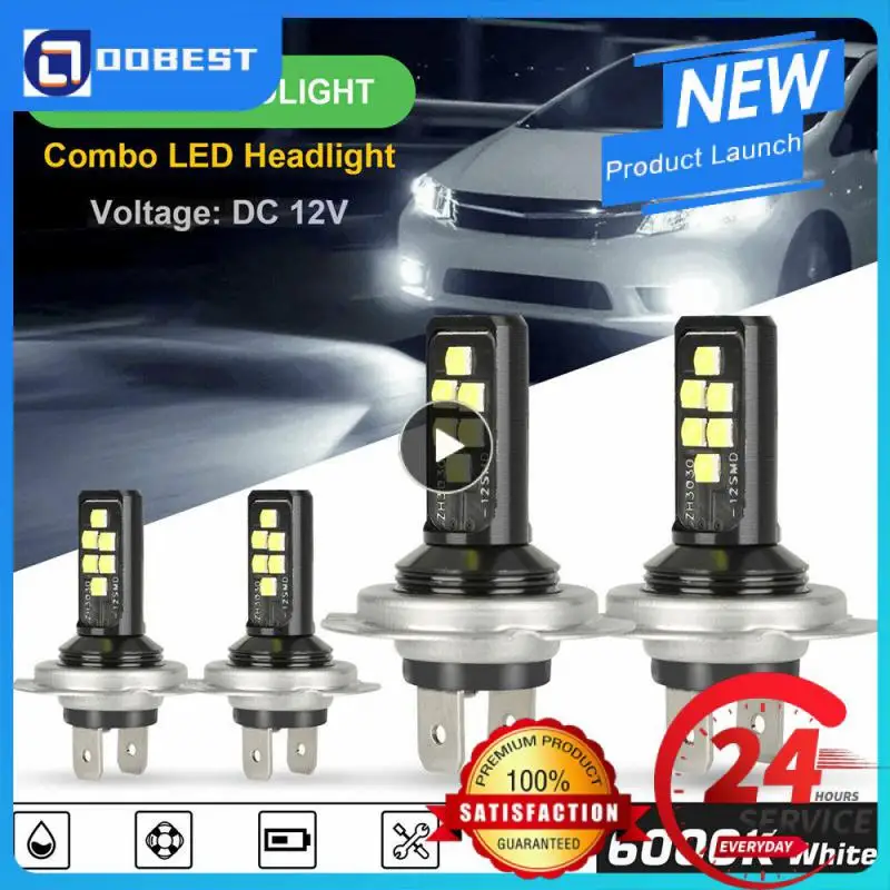 

1~10PCS Universal Led Headlight Led Car Light Headlamp 60w 52000lm 6000k Durable H7 H4 Headlight Car Accessories Superbright