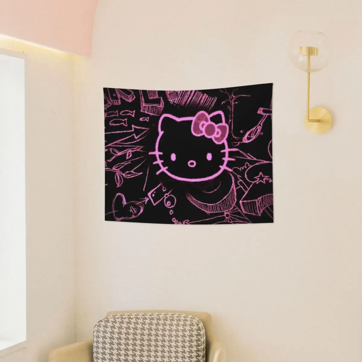 Kawaii Φ настенная подвеска хиппи полиэстер гобелены богемная стена одеяло