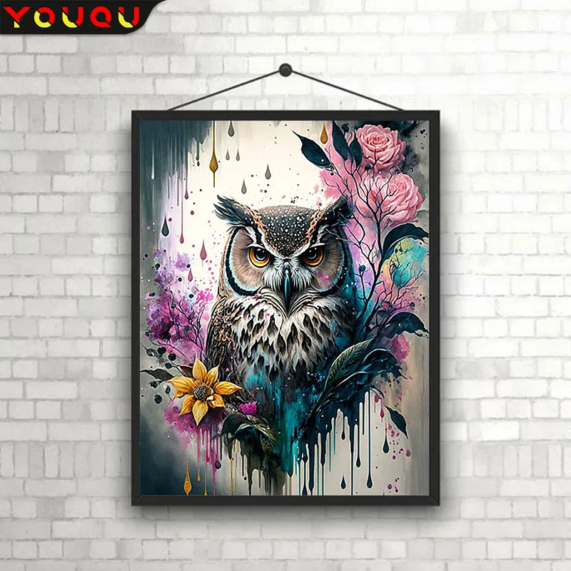

YOUQU Animal Series 5d DIY Diamond Painting “Owl” Rhinestone Mosaic Embroidery Handicraft Art Home Decoration Gifts