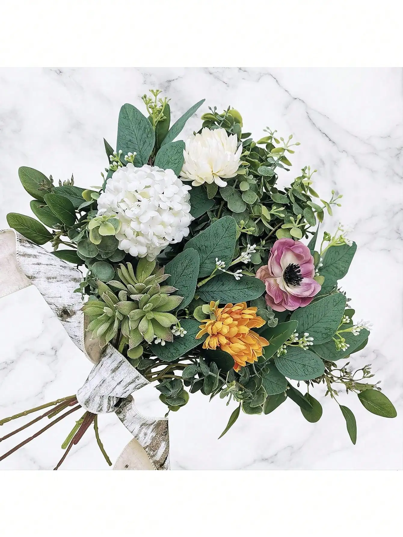 30 штук искусственного эвкалипта искусственный эвкалипт серебряная монета