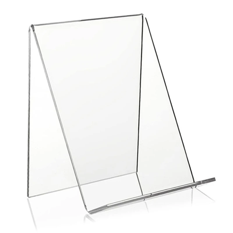 10 Pcs Acrylic Book Stand,Clear Acrylic Display Stand, Clear Holder For Displaying Pictures,Jewelry,Watch Display Stand