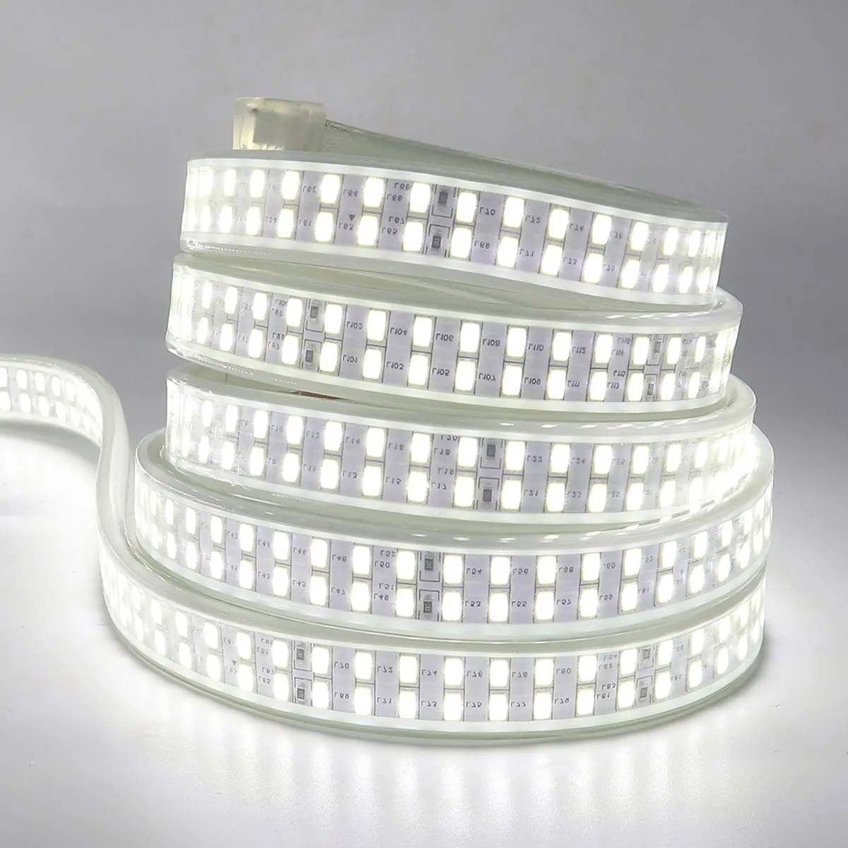 Flexible Commercial AC110V-230V High Voltage Waterpoof IP68 Super Bright 5730 240 LEDs/m Strip Lights for Home Outdoor Indoor