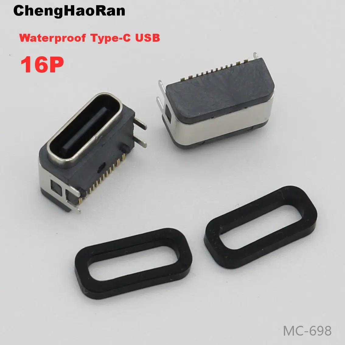 Фото 1-10 шт., водонепроницаемый штекер USB TYPE-C на 16 контактов №3