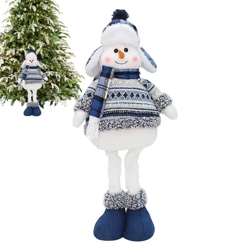 

Рождественский Снеговик плюшевые куклы украшения портативный Снеговик кукла игрушки Фигурки Рождественское украшение стол камин Декор на Рождество