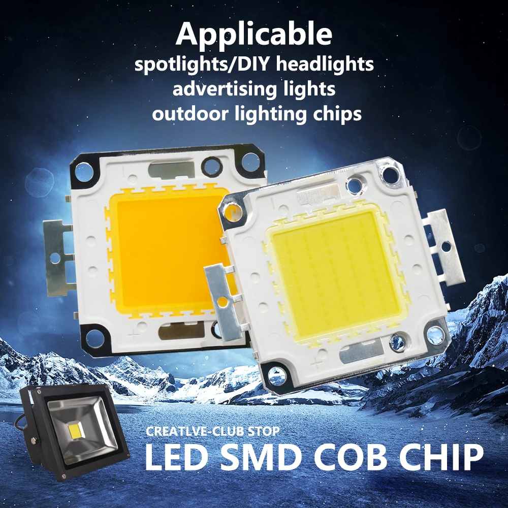 1 шт. светодиодный чип SMD COB для прожектора 10/20/30/50 Вт | Освещение