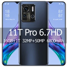 SmartPhone Mi 11T Pro 6.7 inch HD Display 16GB +512GB Dual Sim Unlocked Android Mobile Phones 32MP+50MP Celulares 5G Cell Phones