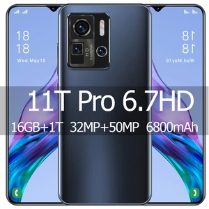 smartphone mi 11t pro 6 7 inch hd display 16gb 512gb dual sim unlocked android mobile phones 32mp50mp celulares 5g cell phones free global shipping