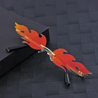 Очки солнцезащитные без оправы, модные широкие трендовые очки с пламенем и пламенем, 1 шт.