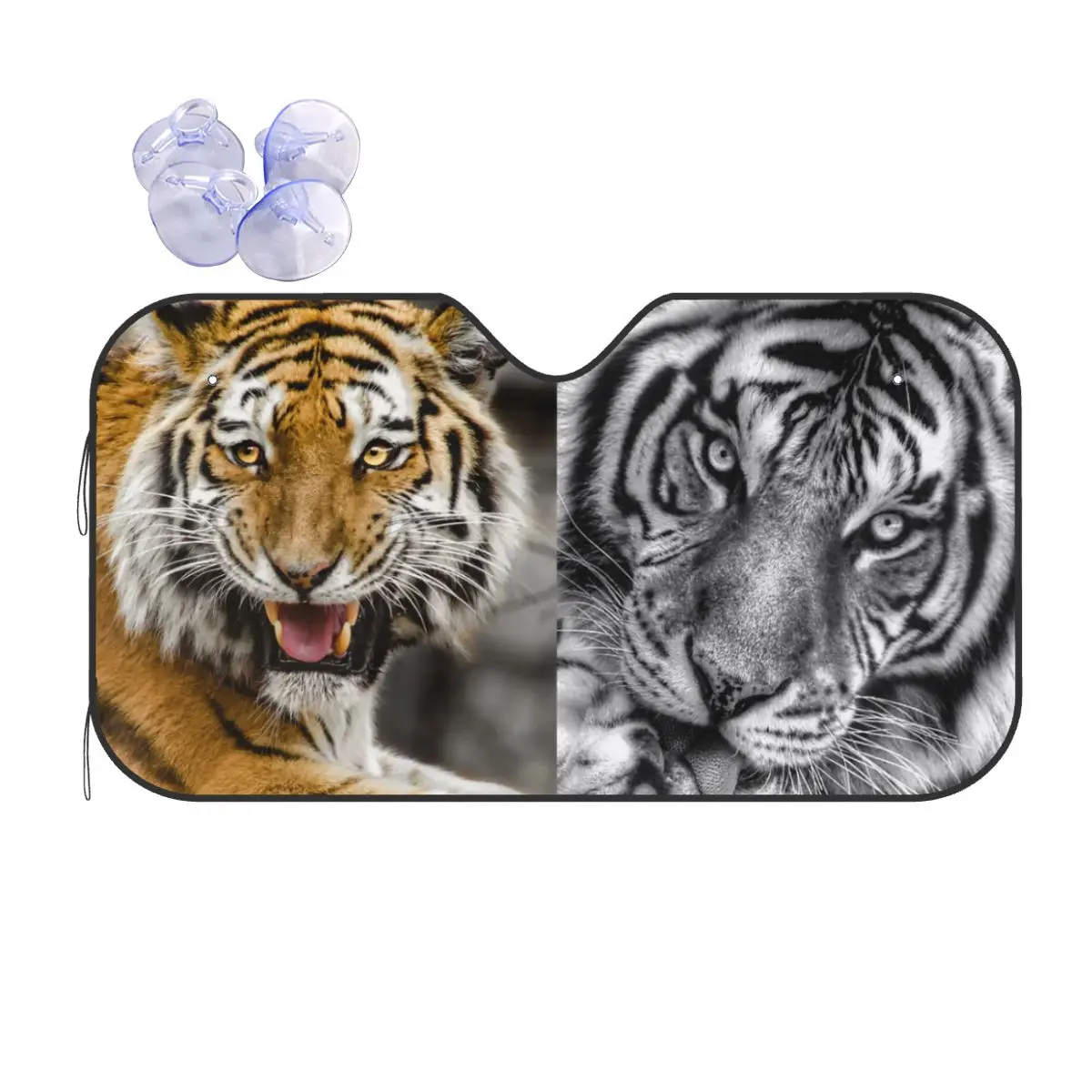 

Bengal Tiger Head Sunshade Windscreen Animal Lovers Foldable Car Front Window Visor Sunshade Visor Ice Shield Dust Protection