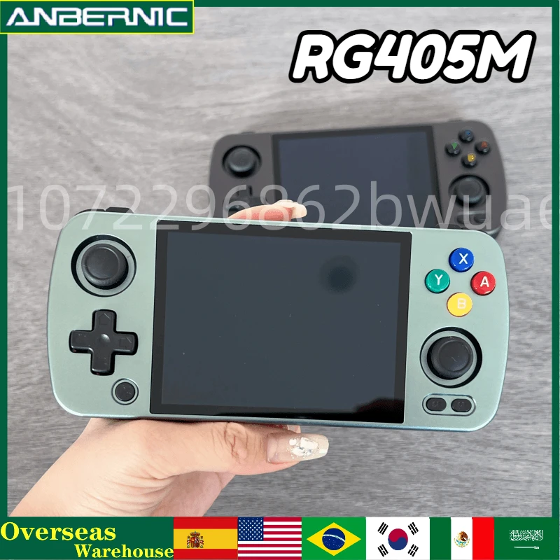 

Консоль игровая ANBERNIC в стиле ретро, 4 дюйма IPS сенсорный экран, Android 12, T618, PSP PS2, N64, подарок на день рождения, RG405M, RG353M