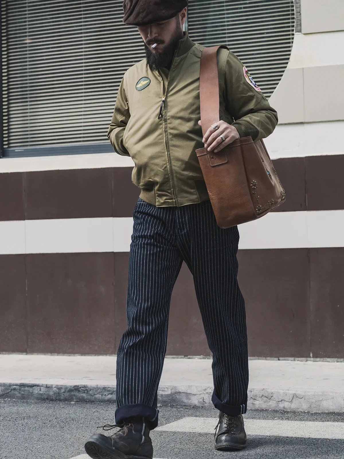 Bronson Taxi Driver Travis Bickle Танкерская куртка Зимнее мужское пальто в стиле милитари