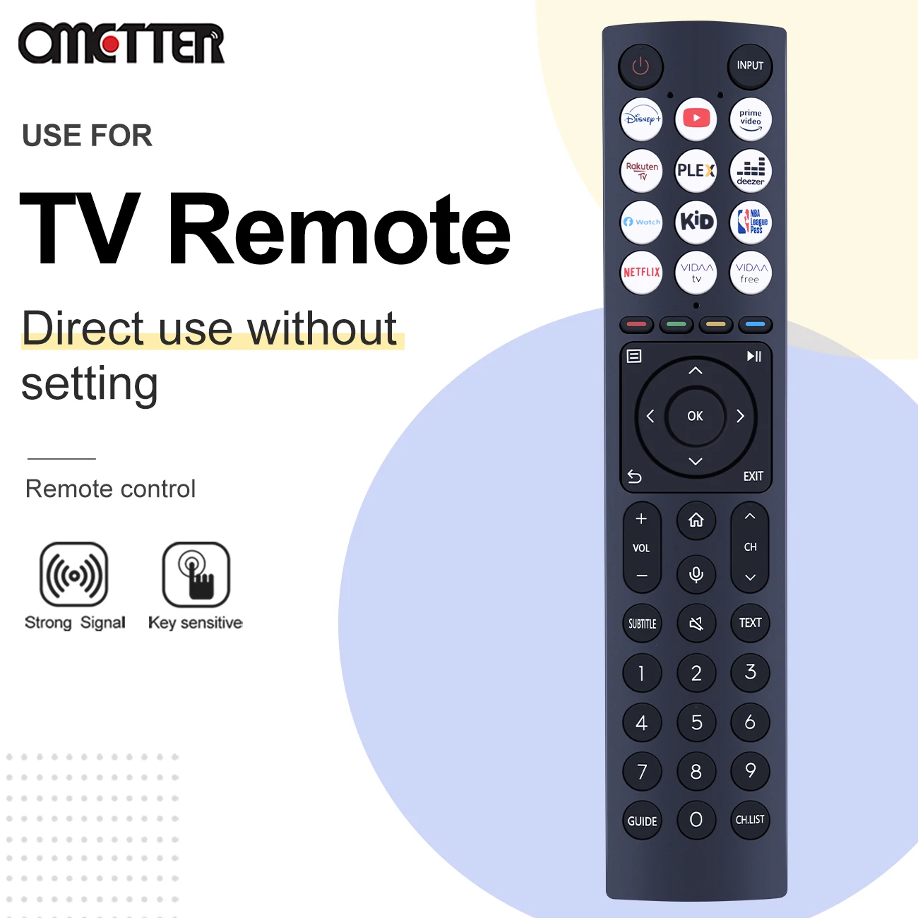 Пульт дистанционного управления для Hisense 4K UHD HDTV Smart Google TV