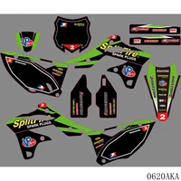 full graphics decals stickers motorcycle background custom number for kawasaki kx250f kxf250 kx 250f kxf 250 2013 2014 2015