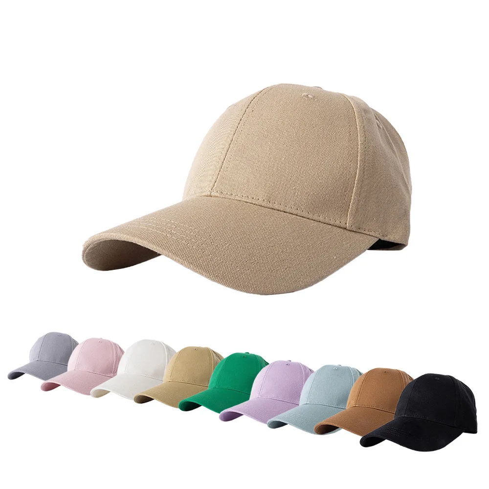 

King Wheat Summer Cotton Women Visors Adjustable Baseball Cap 2022 Fashion Simple Casual Outdoor Sun Protection Men Peaked Cap