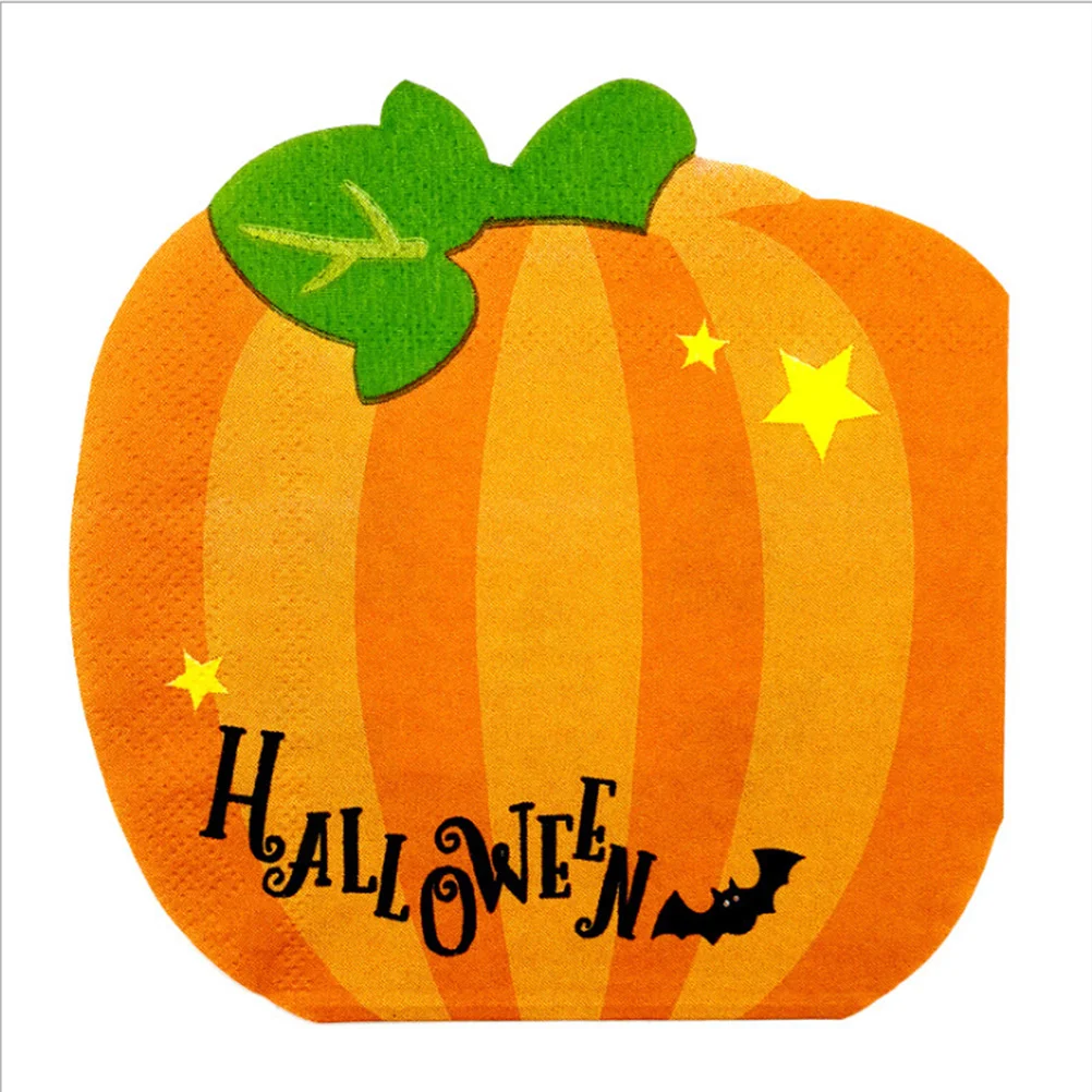 

Napkins Pumpkin Party Supplies Tissue Party Decor for Festival Birthday