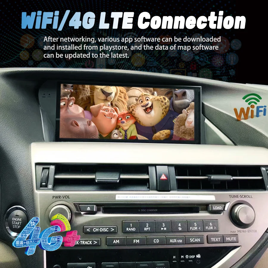 Полный сенсорный экран GPS-навигация для LEXUS RX270 RX350 2009-2015 магнитофон на правом