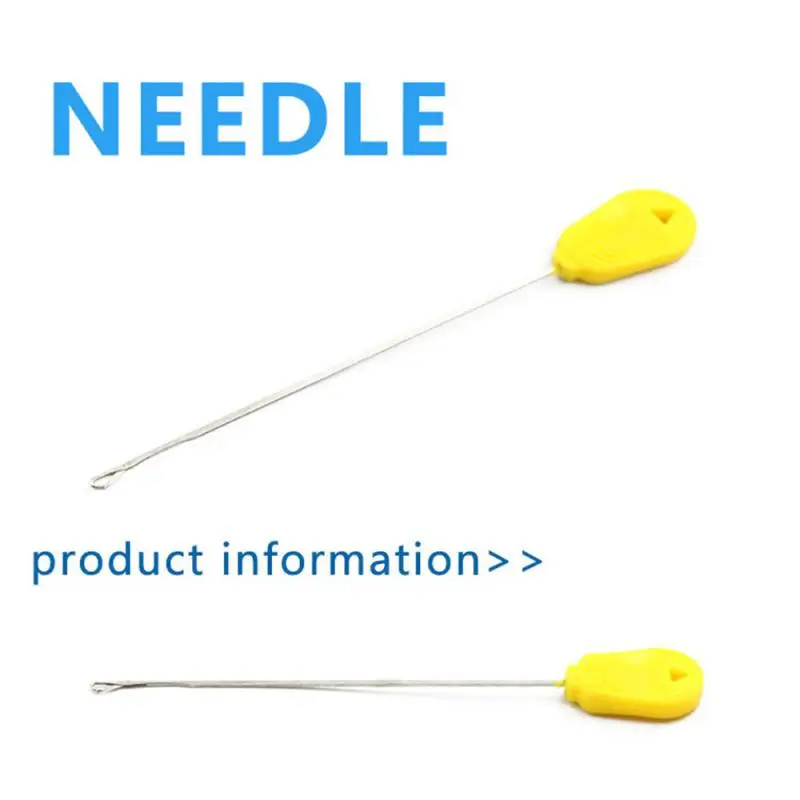 

Crochet Anti-slip Durable Quick Convenient Robust Take Crochet Wear Bait Needle Tongue Type Long Life Fish Crochet Yellow