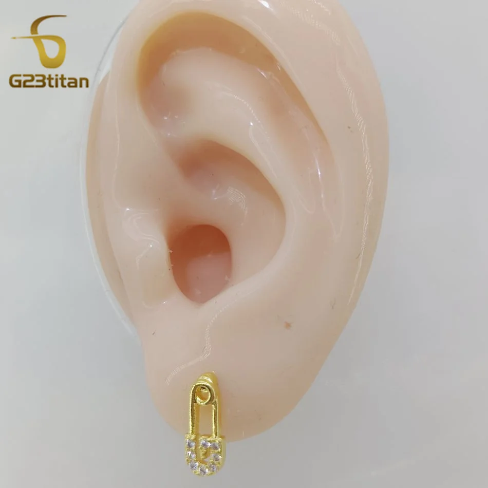 G23titan уникальный дизайн безопасные шпильки серьги-гвоздики для защиты от козелка