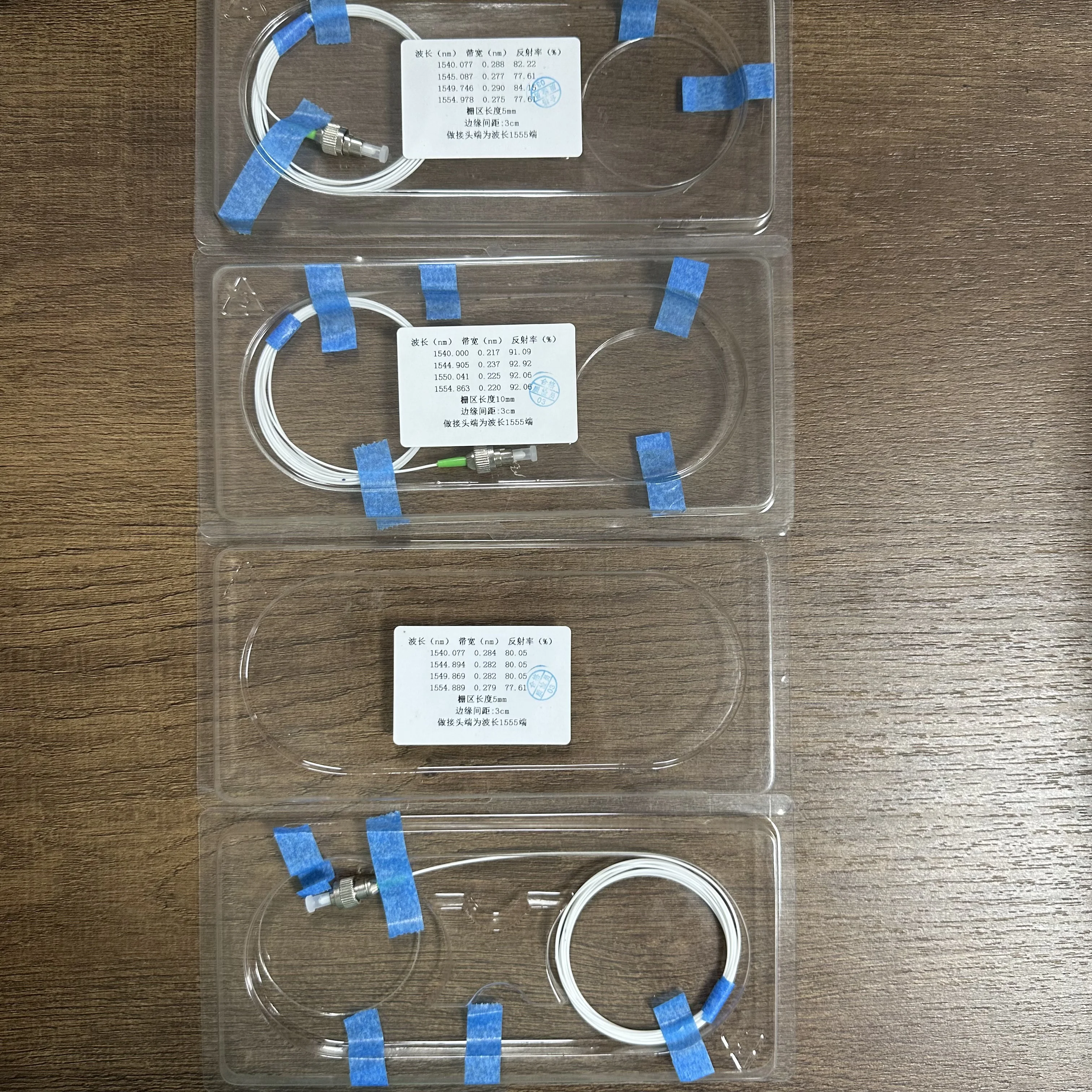 FBG оптический 1540/1545/1550/Нм Центральная волна длина односторонний соединитель FC