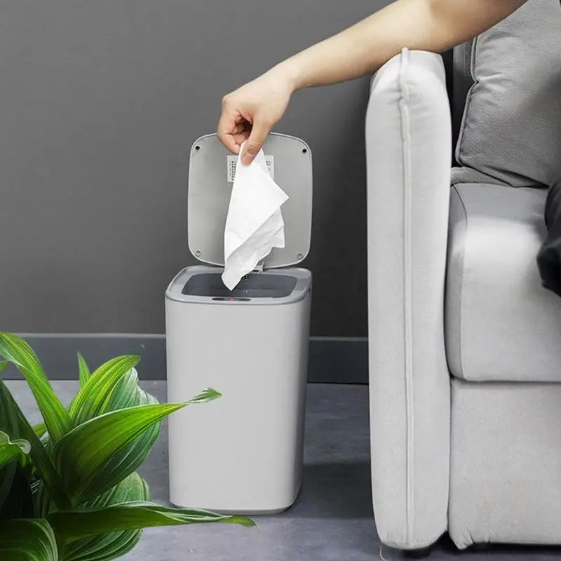 

Smart Garbage Can Waterproof Smart Induction Trash Can Automatic Dustbin Electronic Household Garbage Bin Touchless Wastebasket