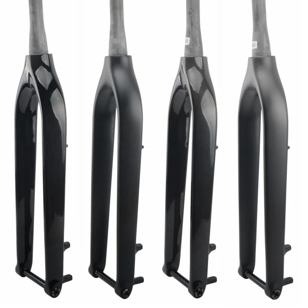 

Bicycle Mountain Front Fork Carbon Fiber Bike MTB Fork Cycling Parts Tapered 1-1/2" to 1-1/8" Fit for wheel 29er