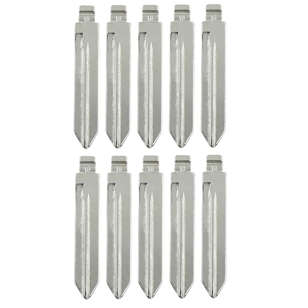 10 шт. пустой ключ KD Uncut Flip 19 FO38 универсальный Remote Blade для Lincoln Mercury Edge F150 Kuga Mustang США