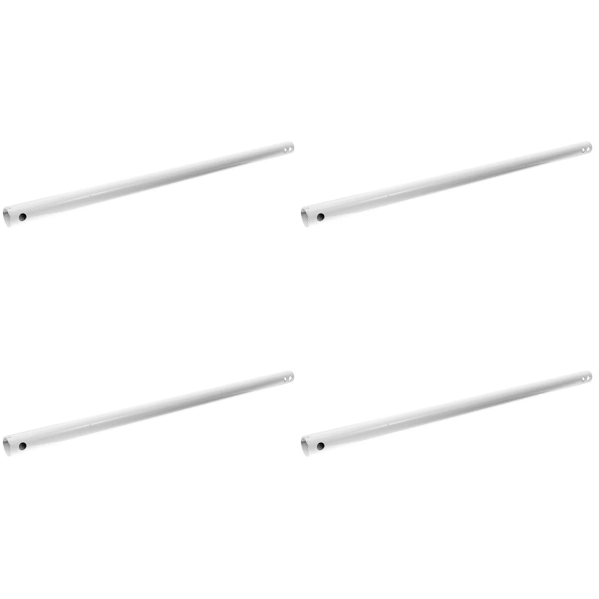 

4 PCS White Ceiling Fan Rod Accessories Extension Downrod Boom Extender Pole Kit