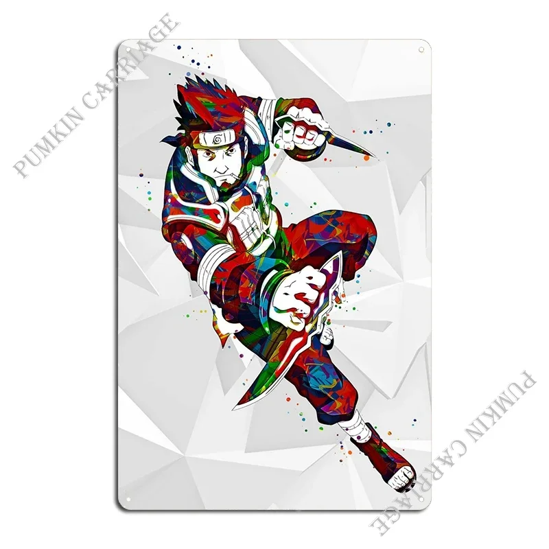 Металлический знак Сарутоби Асума персонализированный классический жестяной