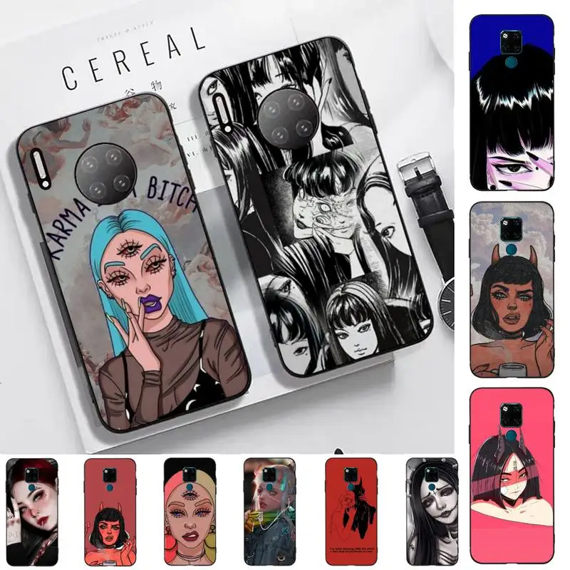 

Devil Girl Phone Case for Huawei Mate 20 10 9 40 30 lite pro X Nova 2 3i 7se