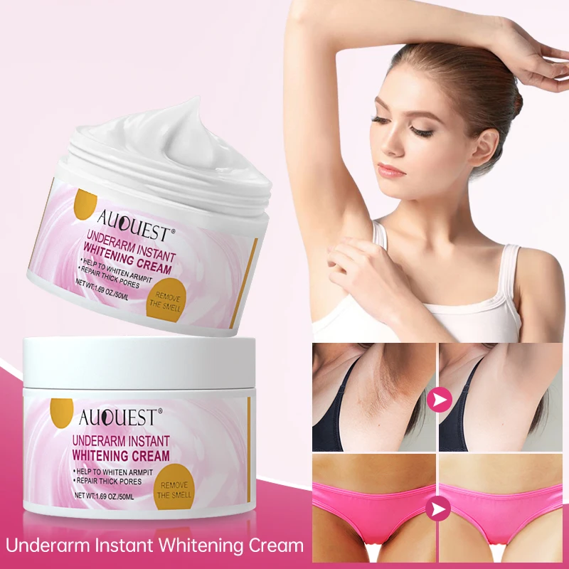AUQUEST Whitening Cream Private Parts Underarm Bleaching Intimate Parts Brighten Moisturizing Body Whitening Cream For Dark Skin
