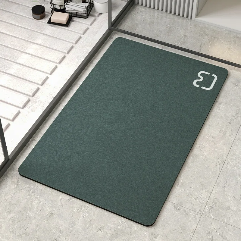 

Diatom Mud Bathroom Mat Absorbent Quick Drying Bath Mats Non-slip Carpet Toilet Shower Room Absorbent Door Mat Dropshopping