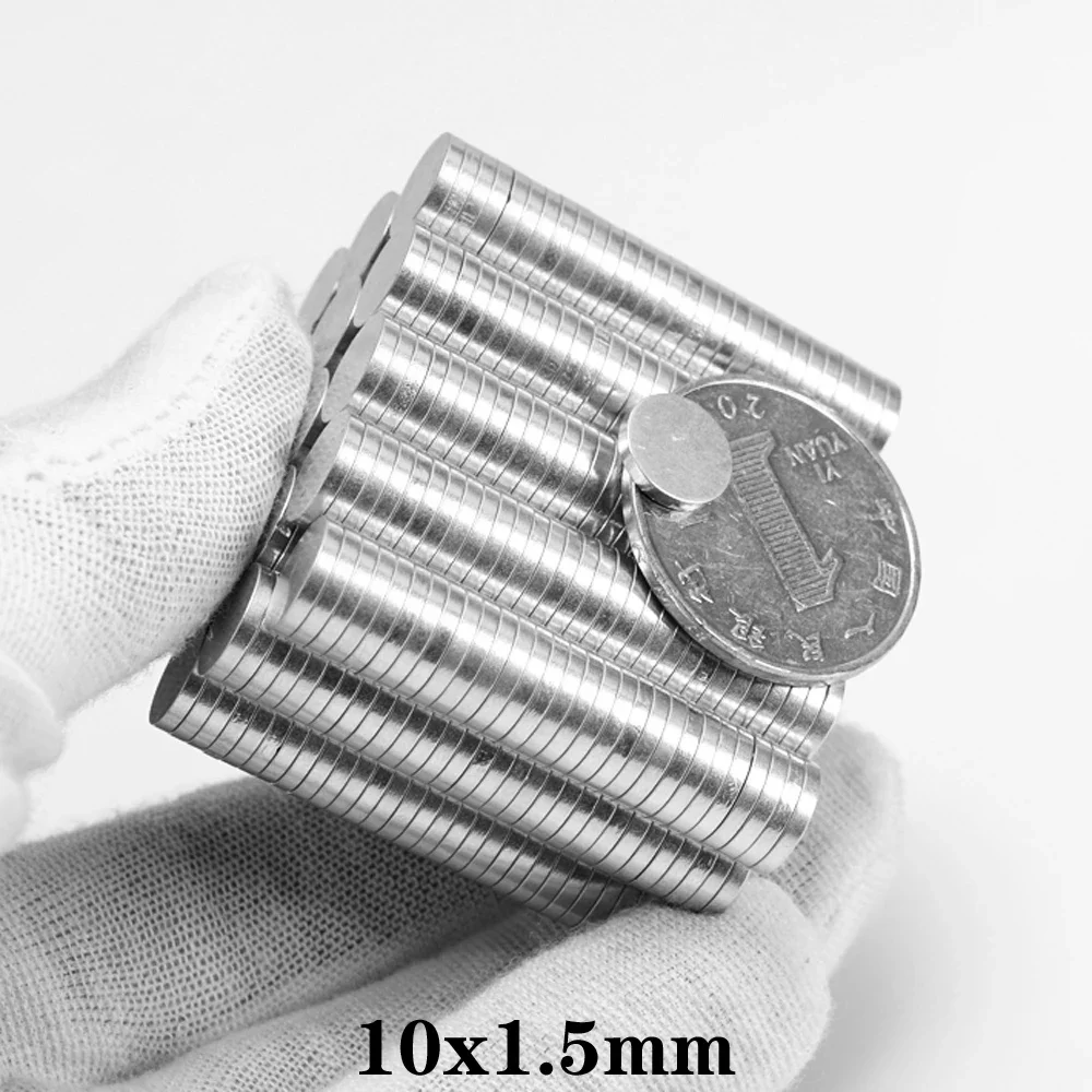 

Мощные магниты 10x1,5 мм, сильные круглые магниты для холодильника, DIY, здания, научных, поделок, образования 10*1,5 10x1,5