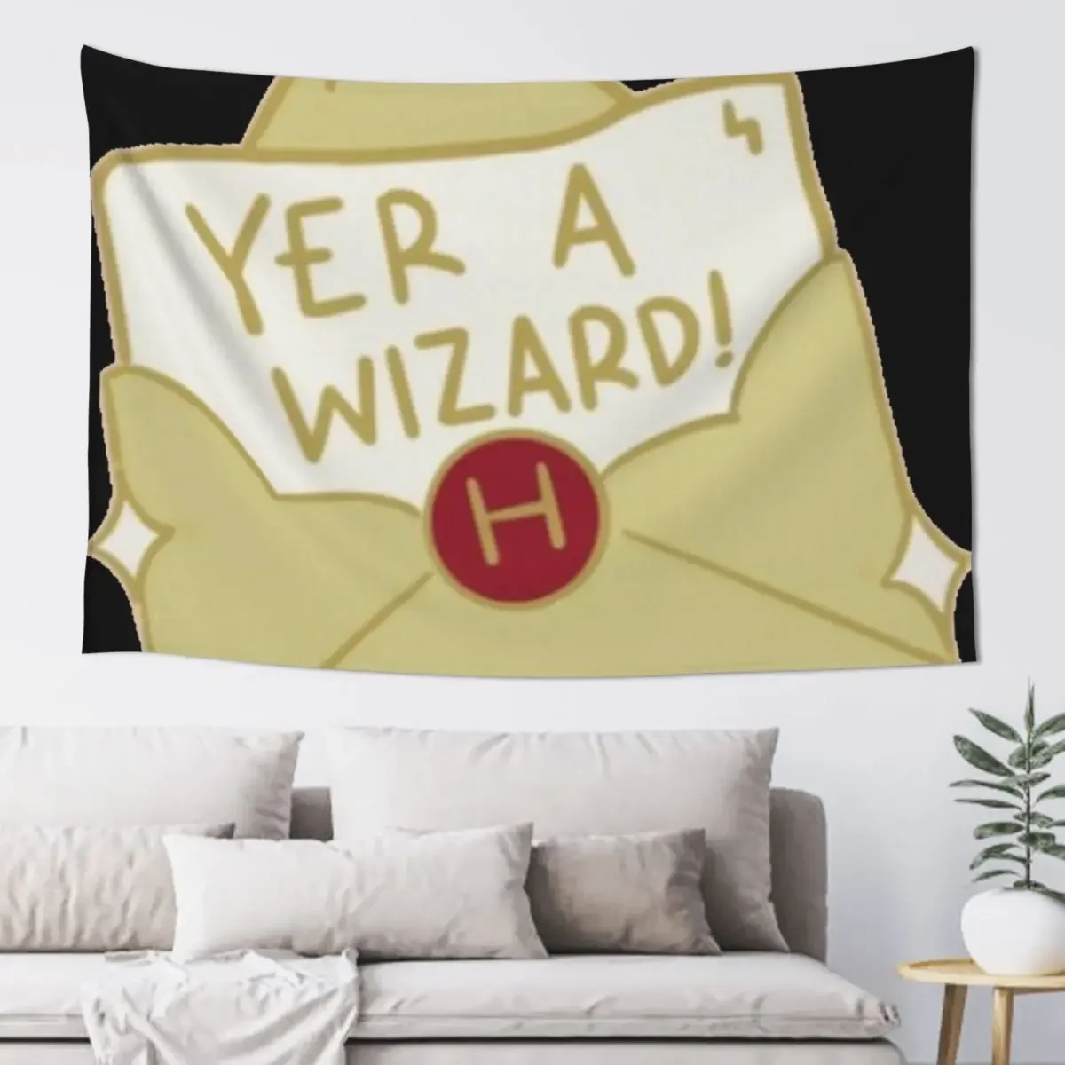 Наклейка Эр волшебник Украшение дома Эстетическое украшение комнаты Гобелен для