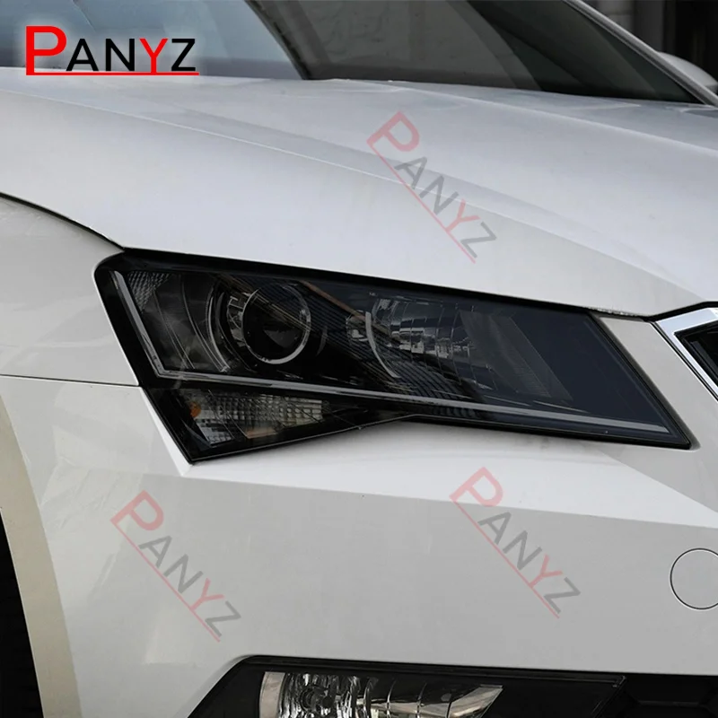Прозрачная Черная защитная пленка для автомобильных фар Skoda Superb 3 в B8 2015 2016 2017-2020