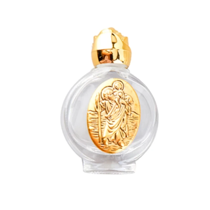 Description Picture 4 of item2024 Empty Holy Water Bottle with Lid Clear Glass Organizer Praying Supplies for Home Church Christian Baptism Religious Gift