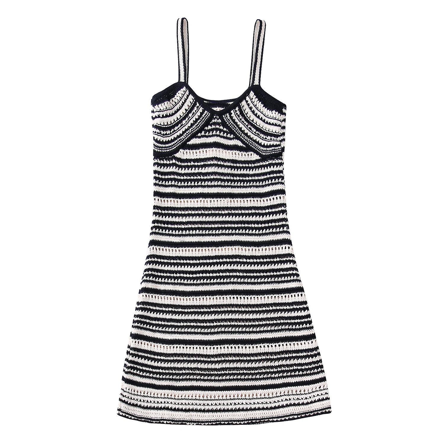 

Новинка весна-осень 2022, женское праздничное трикотажное платье в полоску JC · KILIG B22669