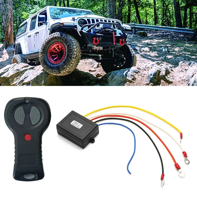 

1 комплект контроллера лебедки, универсальный беспроводной комплект контроллера дистанционного управления лебедкой