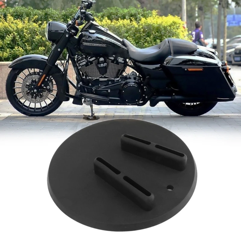 

Motorcycle Kickstand Pad, Side Stand Support Plate Add Stability Kick Stand Coasters for Parking on Soft Ground and More H9EE