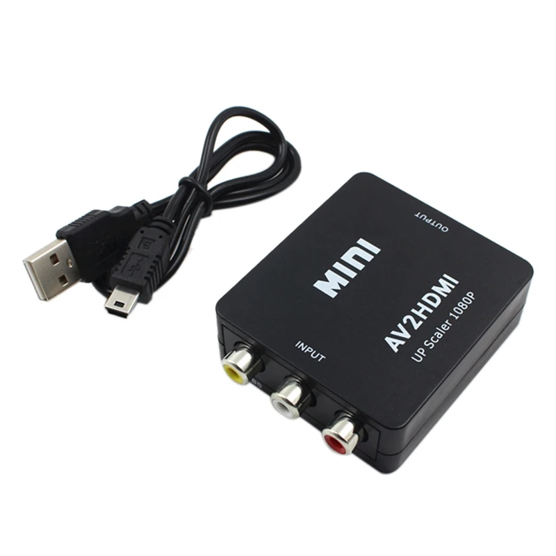

Адаптер-преобразователь AV-HDMI, HD-видео преобразователь, AV-HDMI видео 1080P AV2HDMI, поддержка NTSC PAL преобразователь