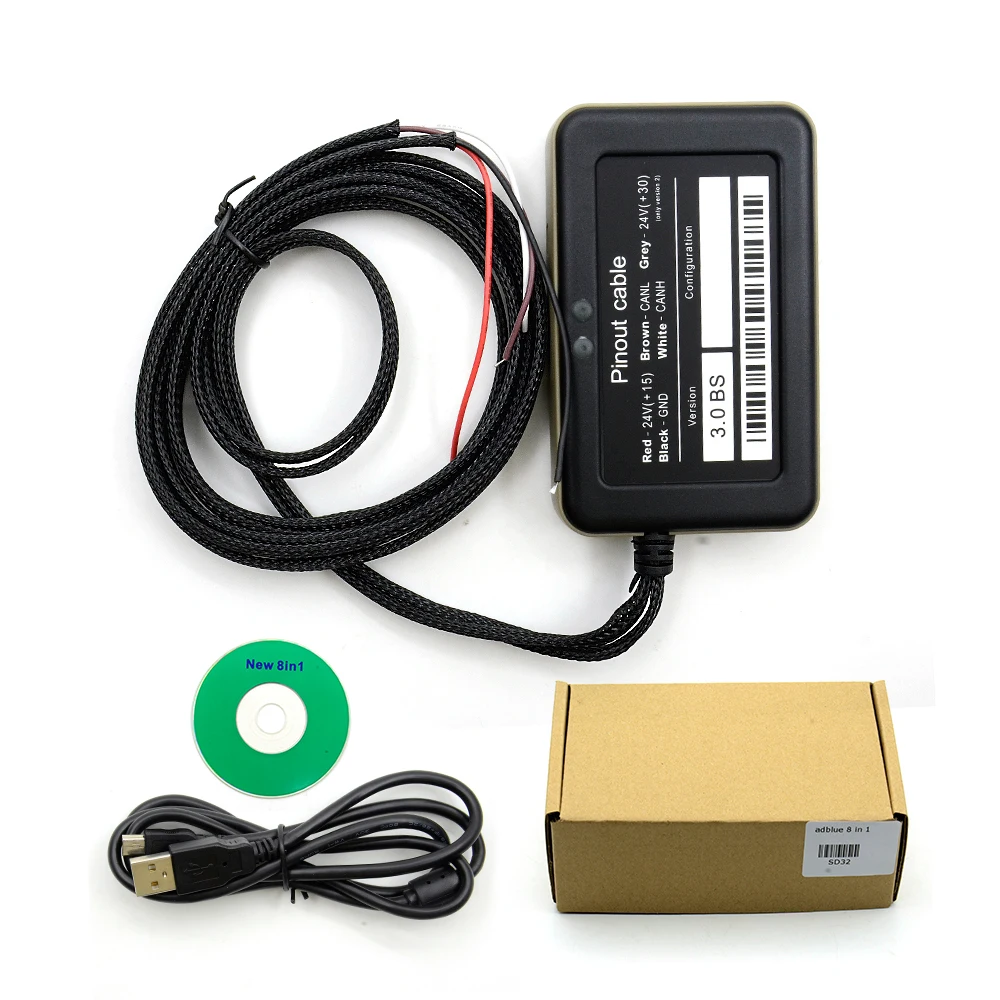 

Универсальный эмулятор Adblue 8 в 1, эмулятор системы Adblue 8 в 1 с датчиком SCR и NOX для многих типов грузовиков, отличное качество