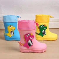 new childrens rain boots elastic strap shoes waterproof non slip rubber sole baby girls school shoes boys rain boots for kids