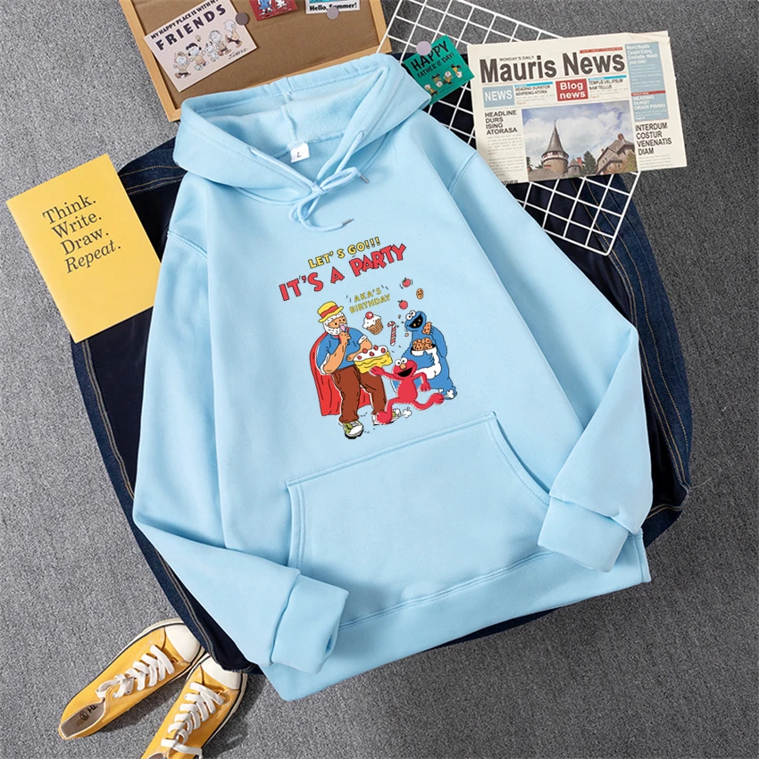 

Womens Hoodies Sweatshirt Spring Korean Thin Long Sleeve Harajuku Cartoon Party Loose Clothing Pullovers Female Sudadera Mujer