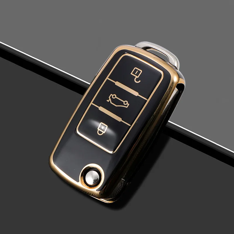 

Чехол для автомобильного ключа чехол для VW Volkswagen Skoda Golf сиденье для Polo FR