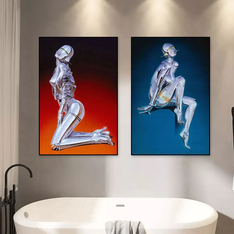 Абстрактная серебряная металлическая статуя CanvasPainting стена искусство Современные Сексуальные Женщины Body постеры и принты для гостиной офиса Декор Абстрактная серебряная металлическая статуя CanvasPainting стена искусство Современные Сексуальные Женщины Body постеры и принты для гостиной офиса Декор