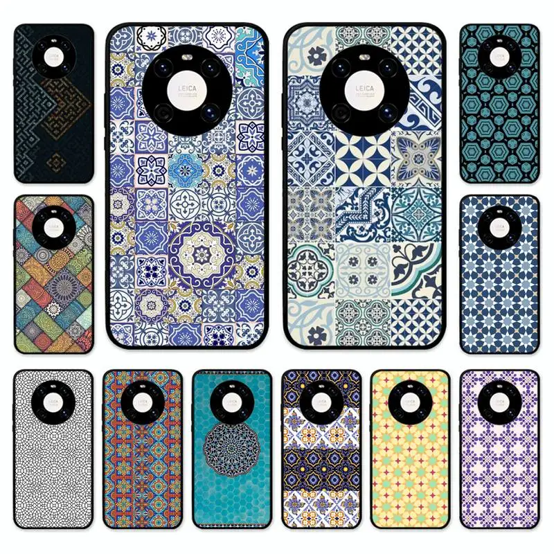 

Turkish Mosaic Phone Case For Huawei Nova 7 Se 5 3i 3e 3 2 5i Mate 10 20 Lite 30 40 Pro 20x 9 Cover