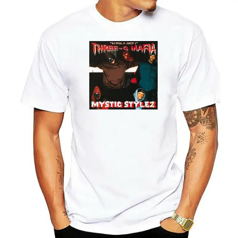 

THREE SIX MAFIA - MYSTIC STYLEZ Men Black T-Shirt Clothing Short Sleeve Casual Printed Tee Size S-3Xl T Shirt Top Tee